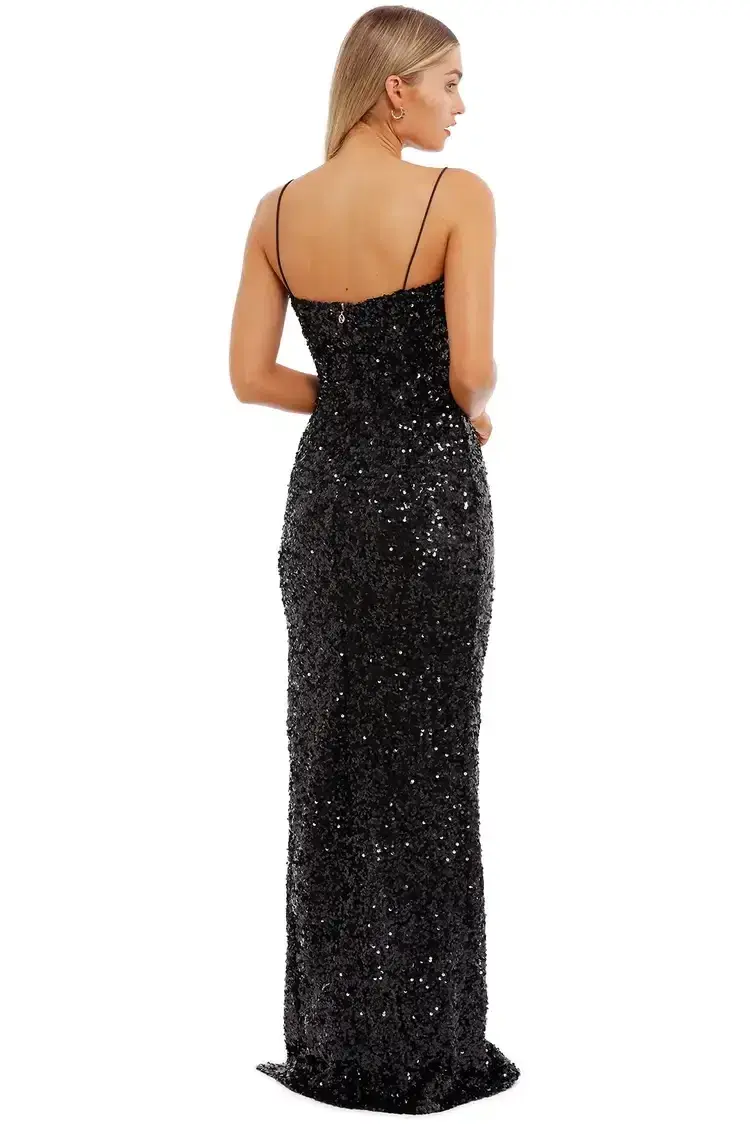 Nookie Confetti Gown Black Size 12 for rent on The Volte - main image