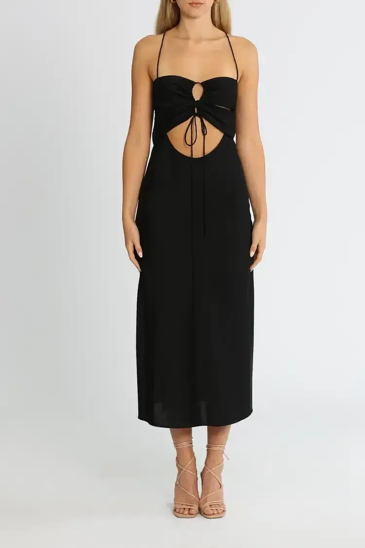 Clea Estelle Slip Dress Black Size 6 - Image 4