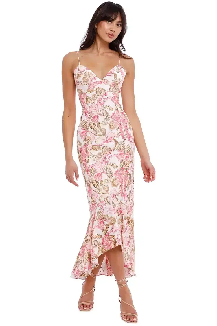 Significant Other Sangria Dress Floral Multi Print Size 10 - Image 1