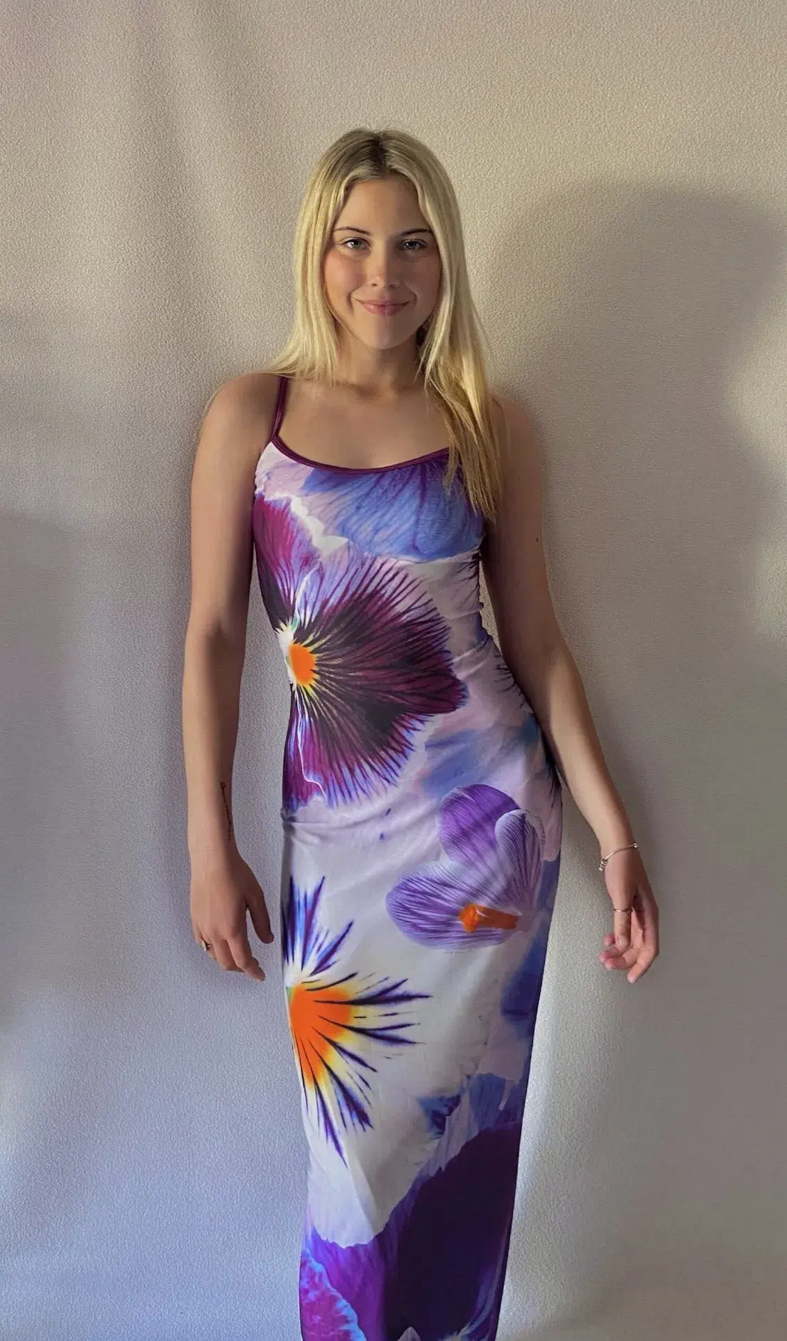 With Harper Lu Slip Dress Indigo Blossom Size 8 - Image 1