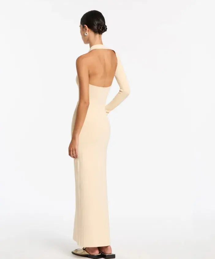Sir The Label Manifesto Sleeve Midi Dress in Butter Size 1 / AU 8 - Image 2