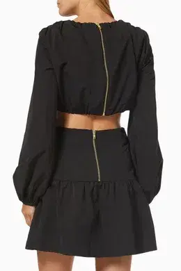 Mossman Streamline Mini Dress Black Size 6 - Image 5