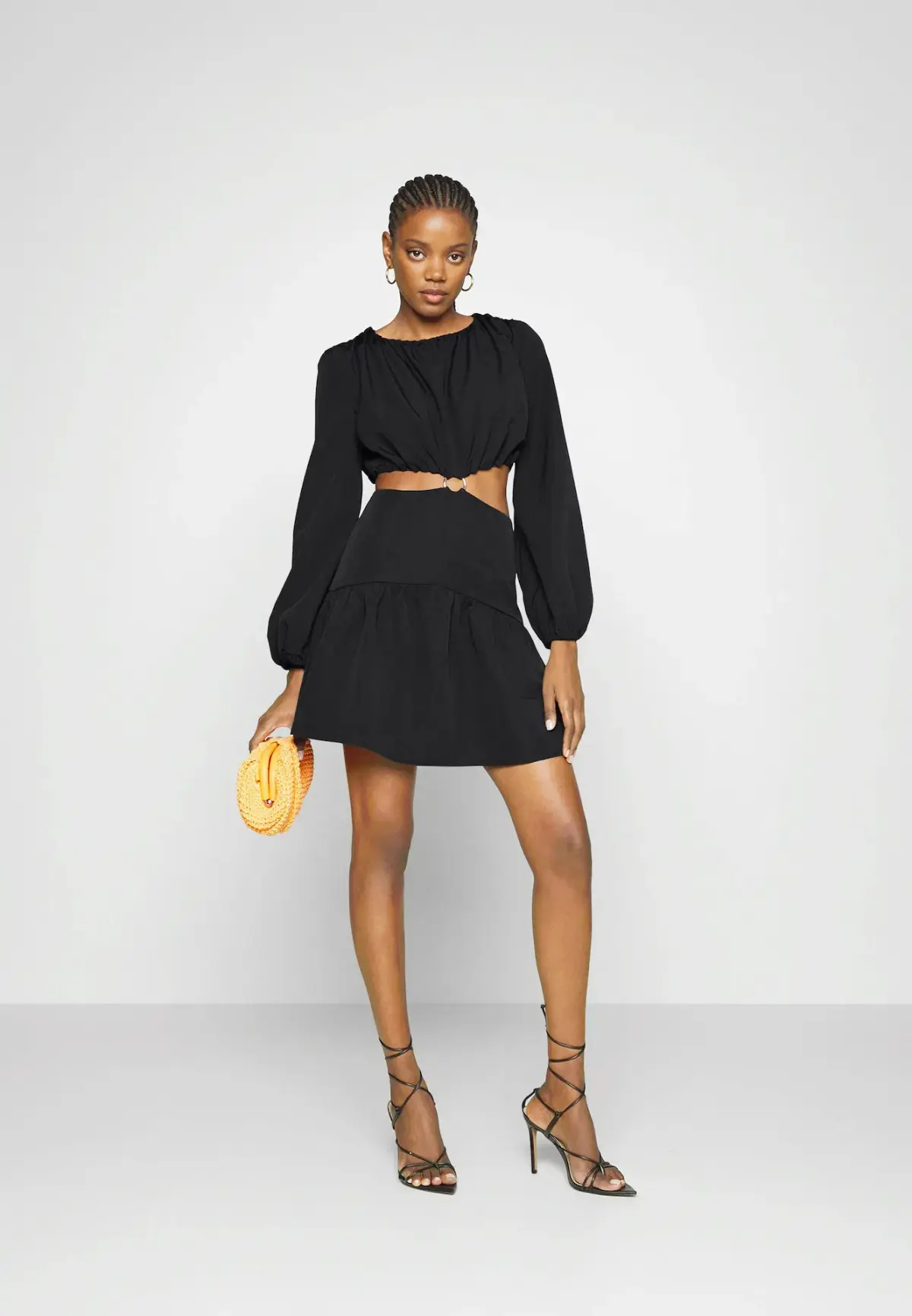 Mossman Streamline Mini Dress Black Size 6 - Image 1