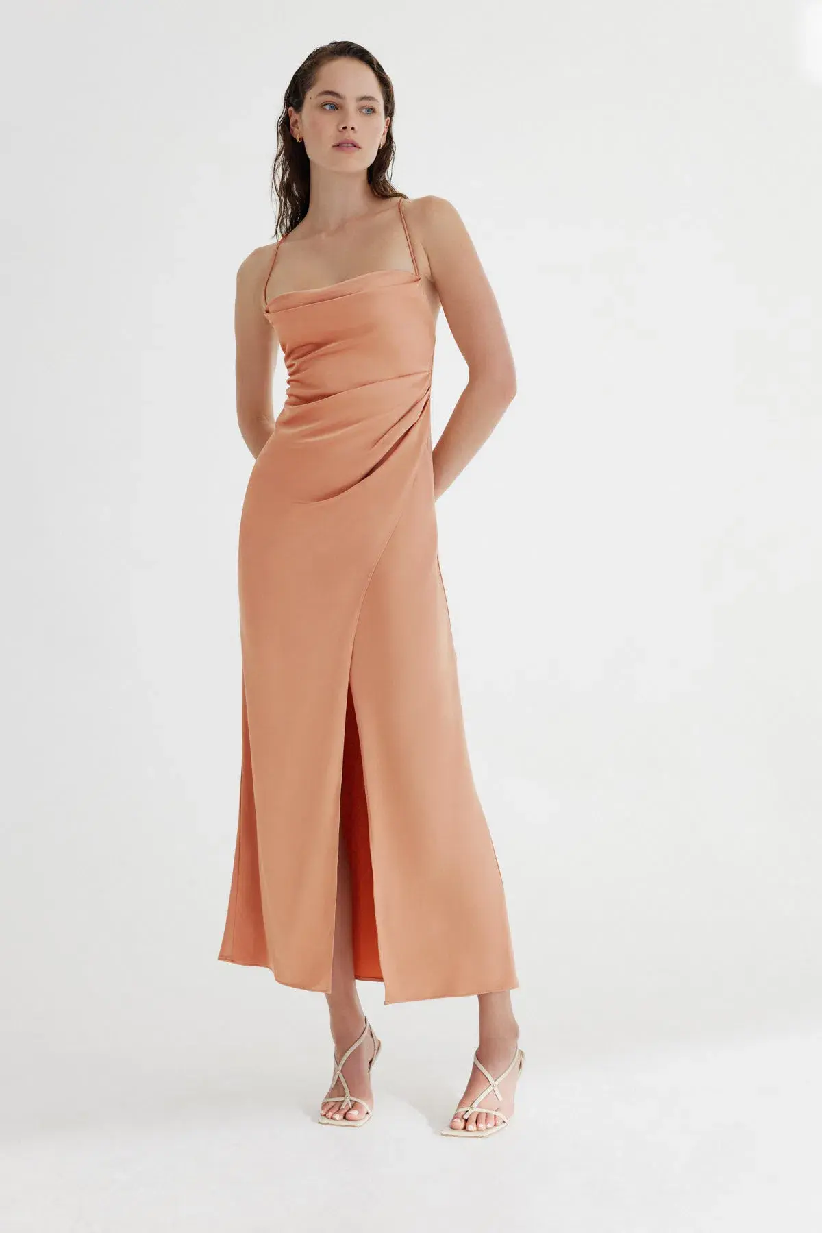 Significant Other Amelie Dress Caramel Size 6 - Image 1