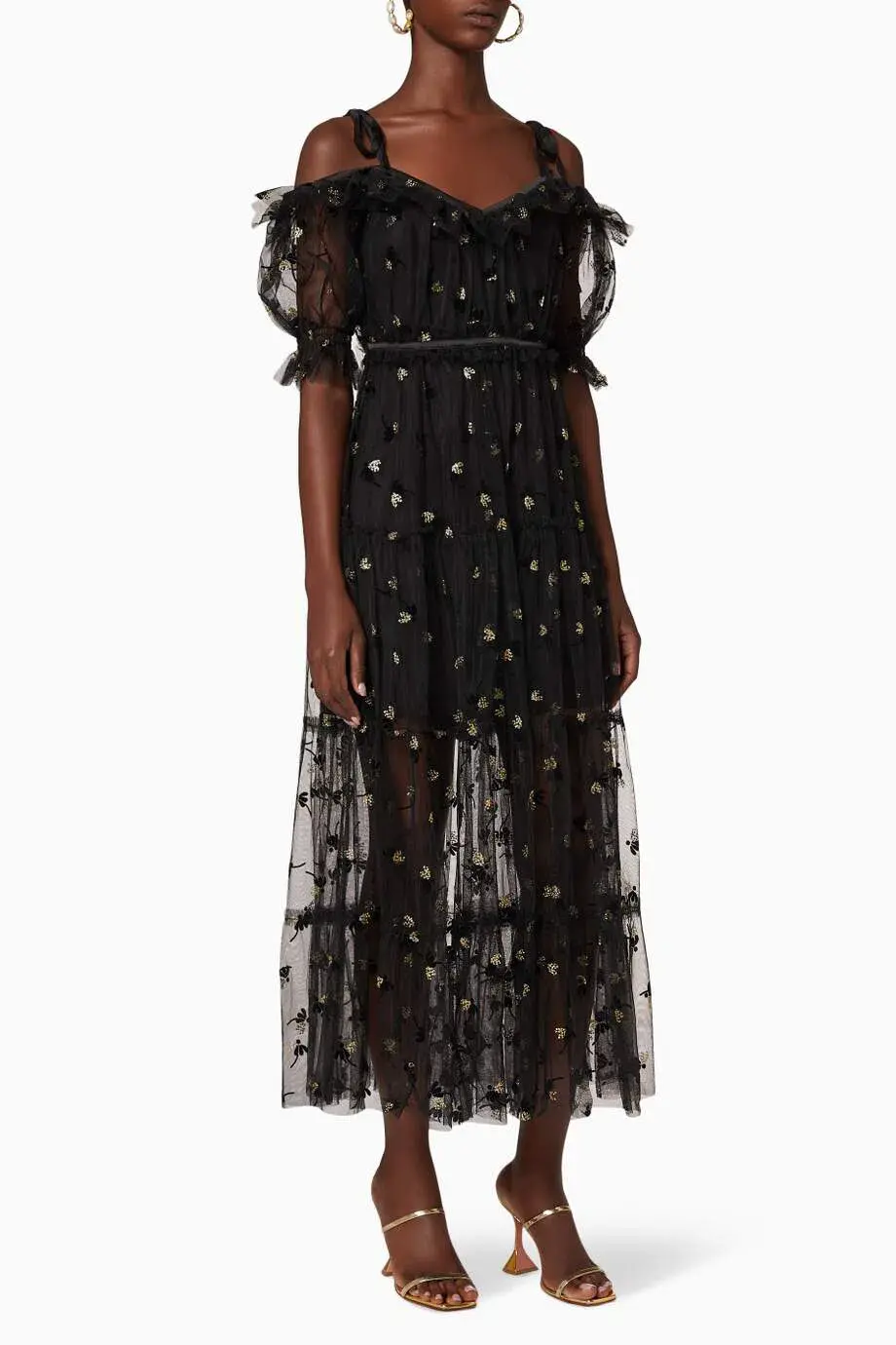 Alice McCall Moon Lover Midi Dress Black Size 8 AU - Image 3
