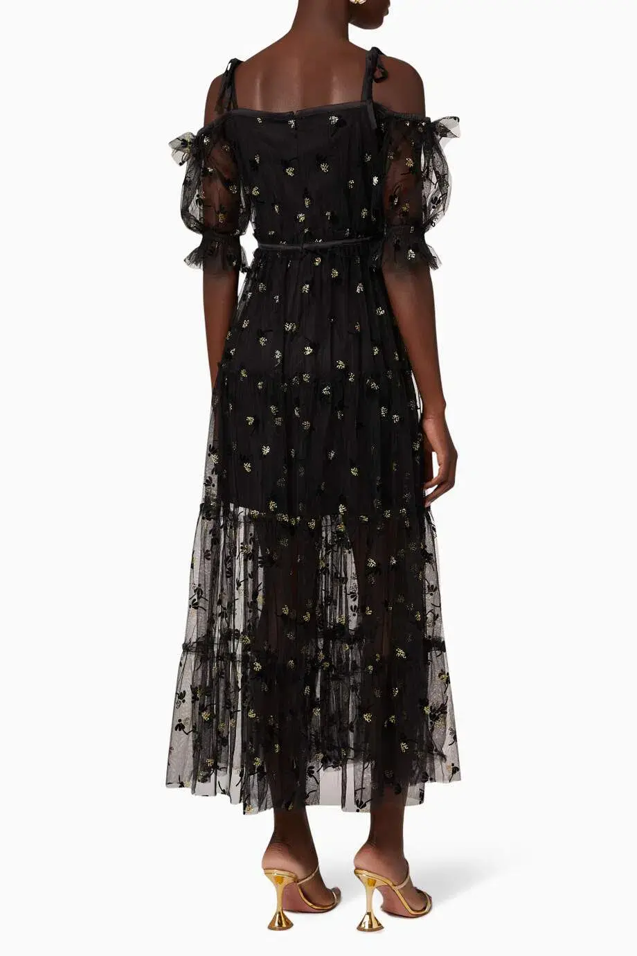 Alice McCall Moon Lover Midi Dress Black Size 8 AU for rent on The Volte - main image