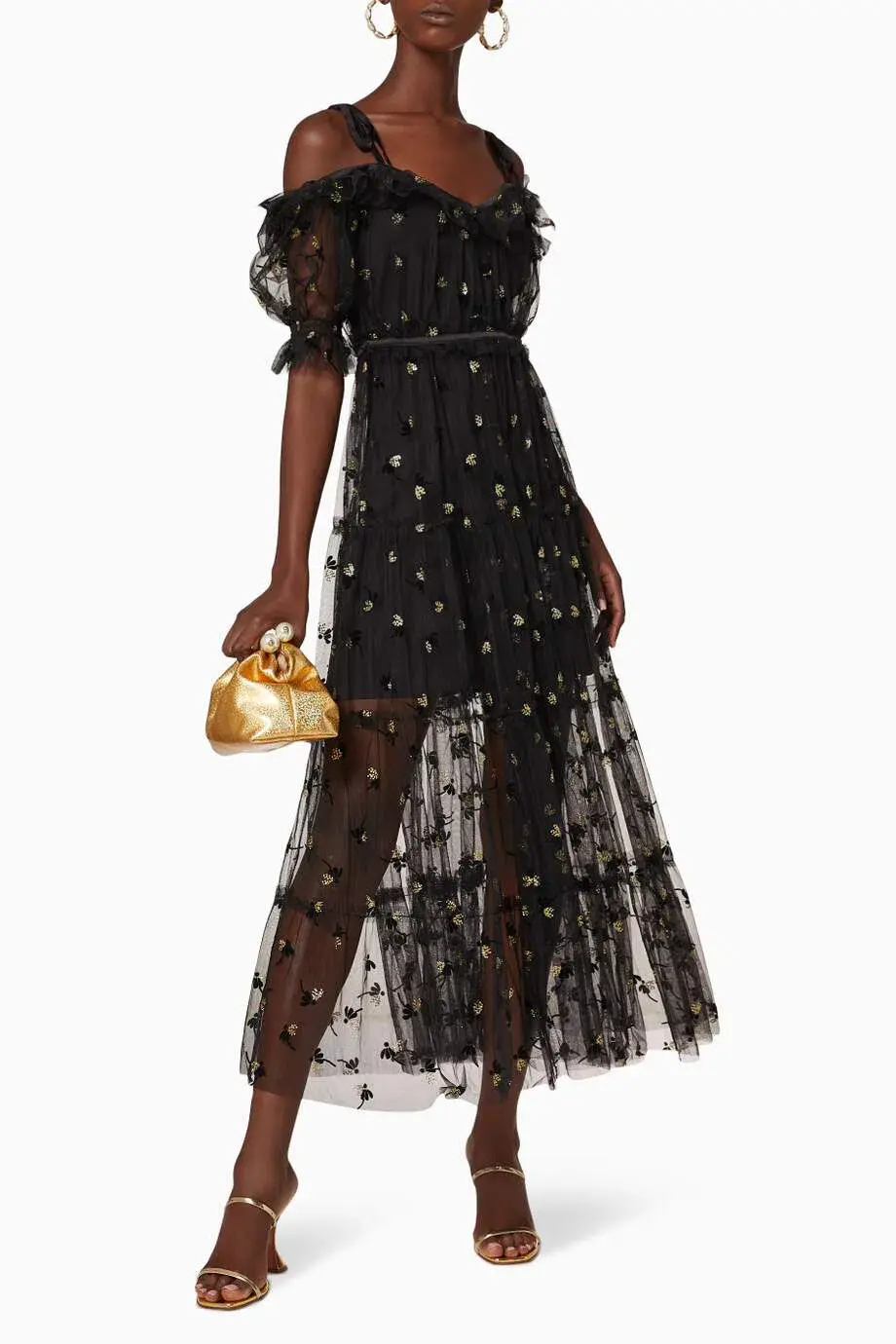 Alice McCall Moon Lover Midi Dress Black Size 8 AU for rent on The Volte - main image