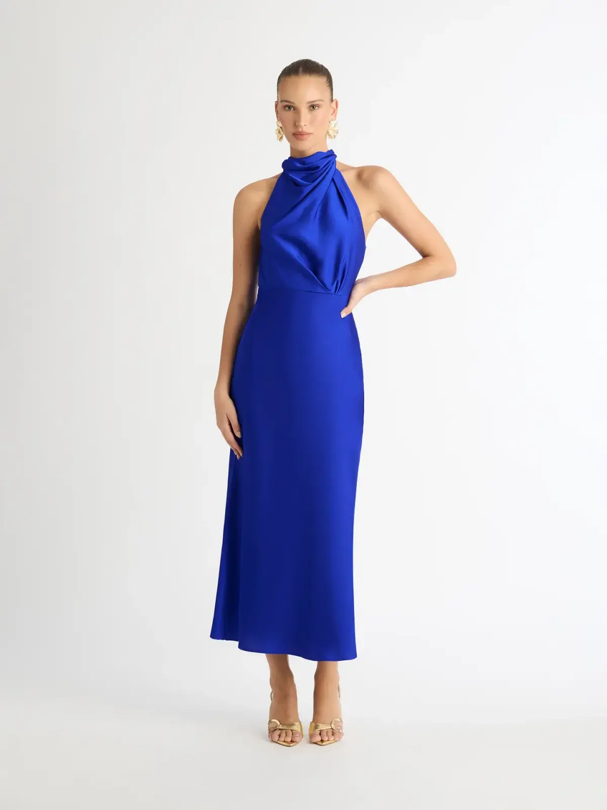 Sheike Jasmine Midi Dress Blue Size 10  - Image 1
