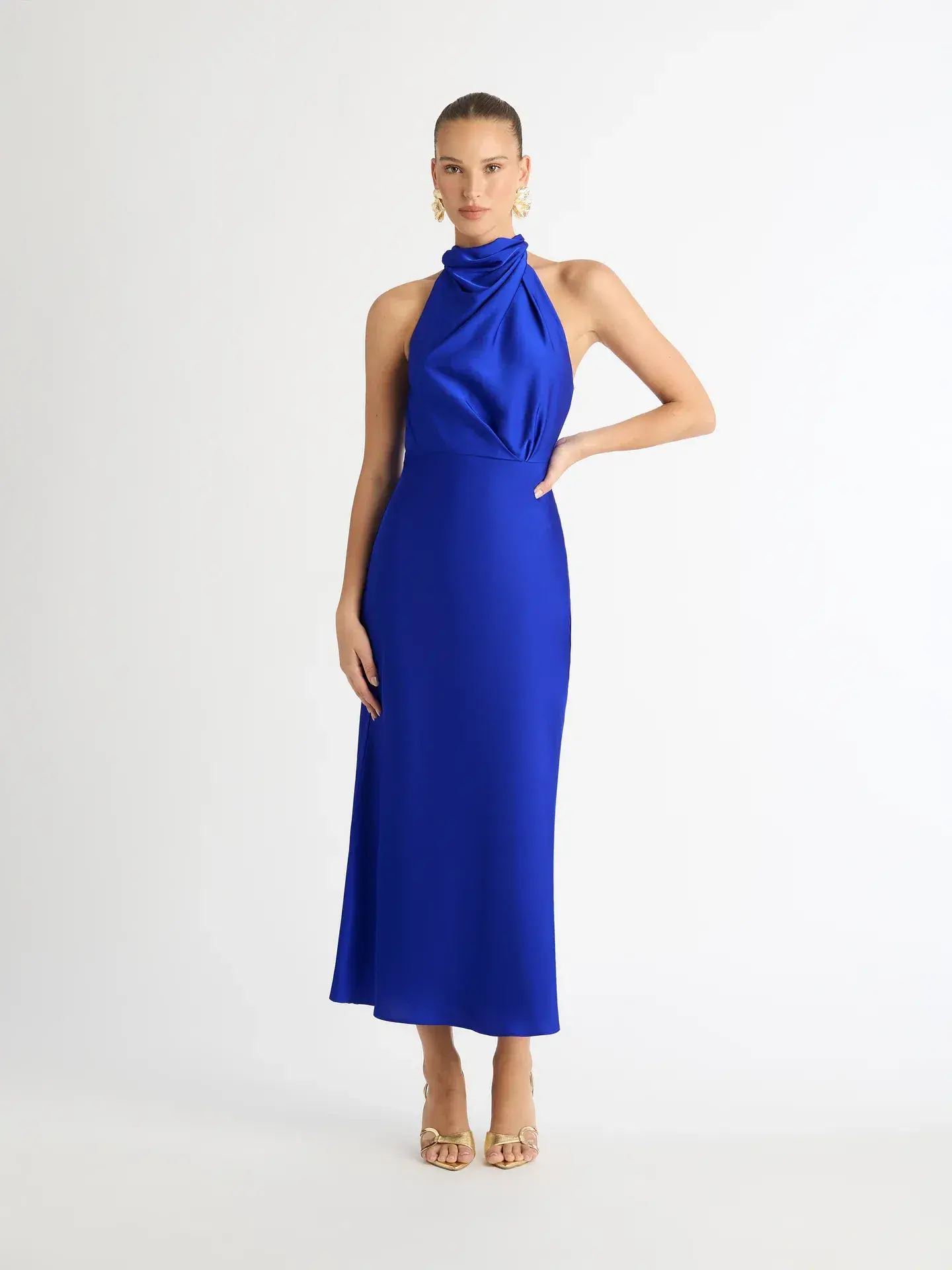 Sheike Jasmine Midi Dress Blue Size 10  - Image 1