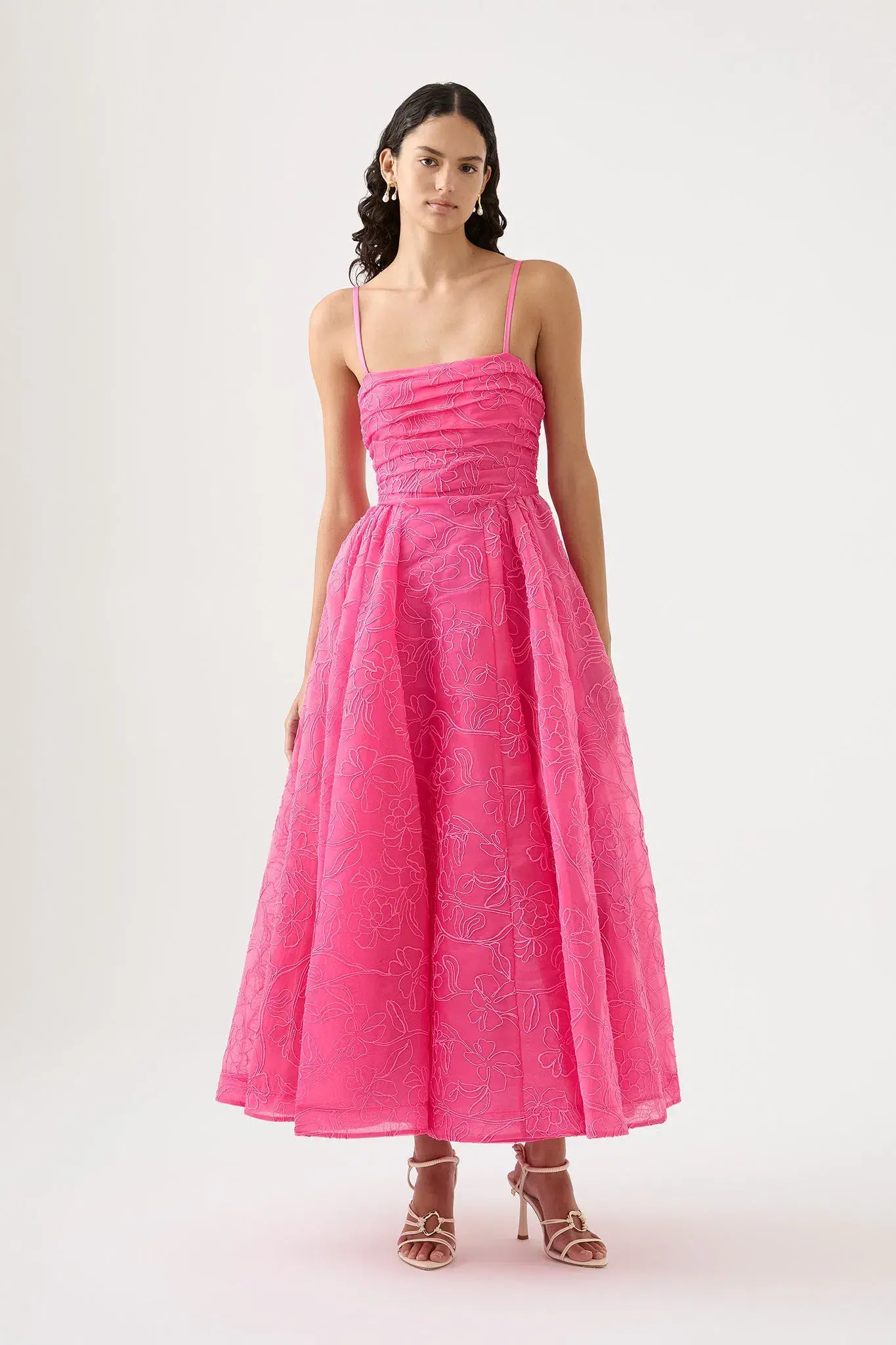 Aje Evangeline Cornelli Maxi Dress in Protea Pink Size 16  - Image 1