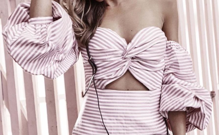 Asilio Candy Eyed Dress Pink White Stripe Size 6 - Image 12