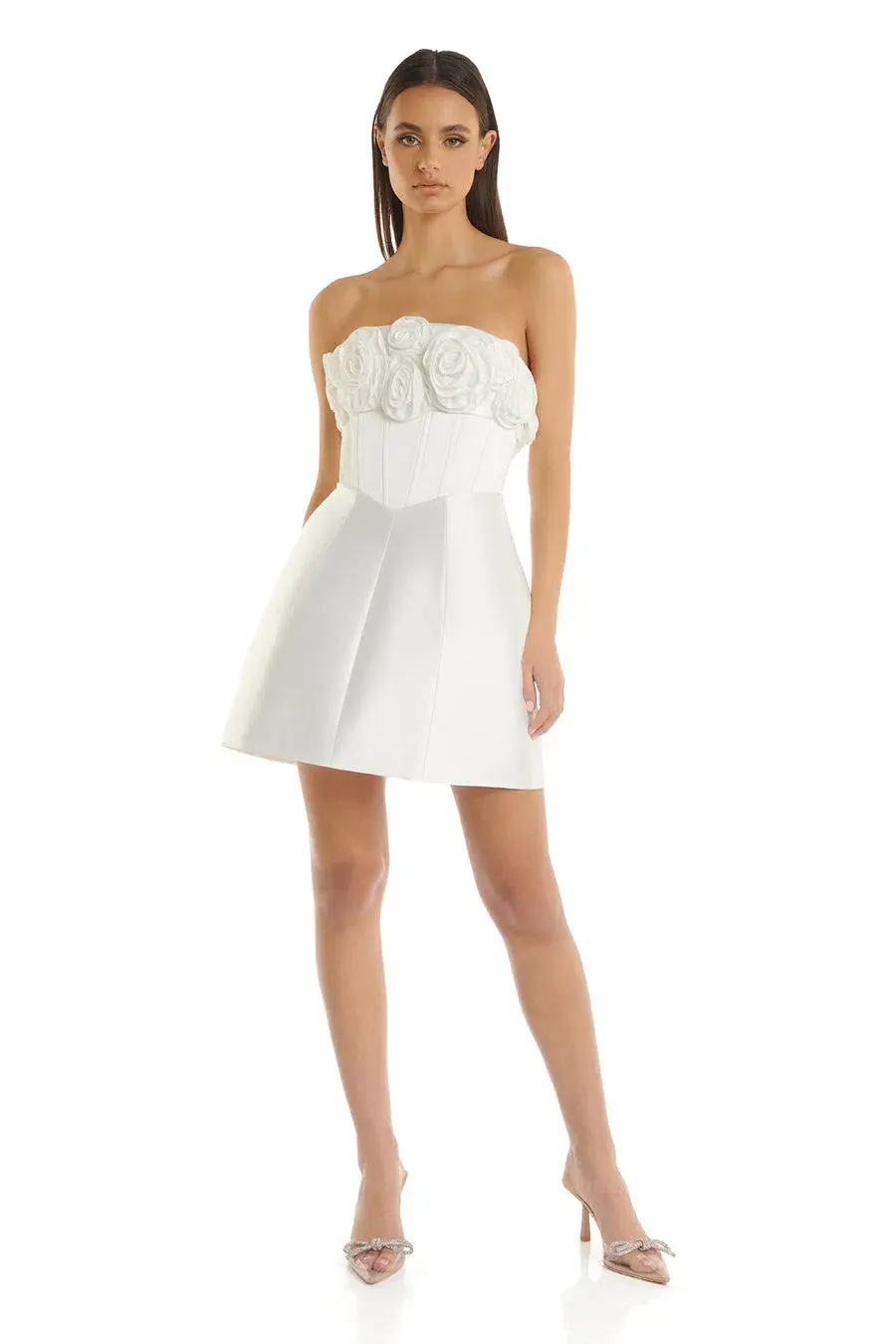 Eliya The Label Tehanni Dress White Size 8 - Image 1