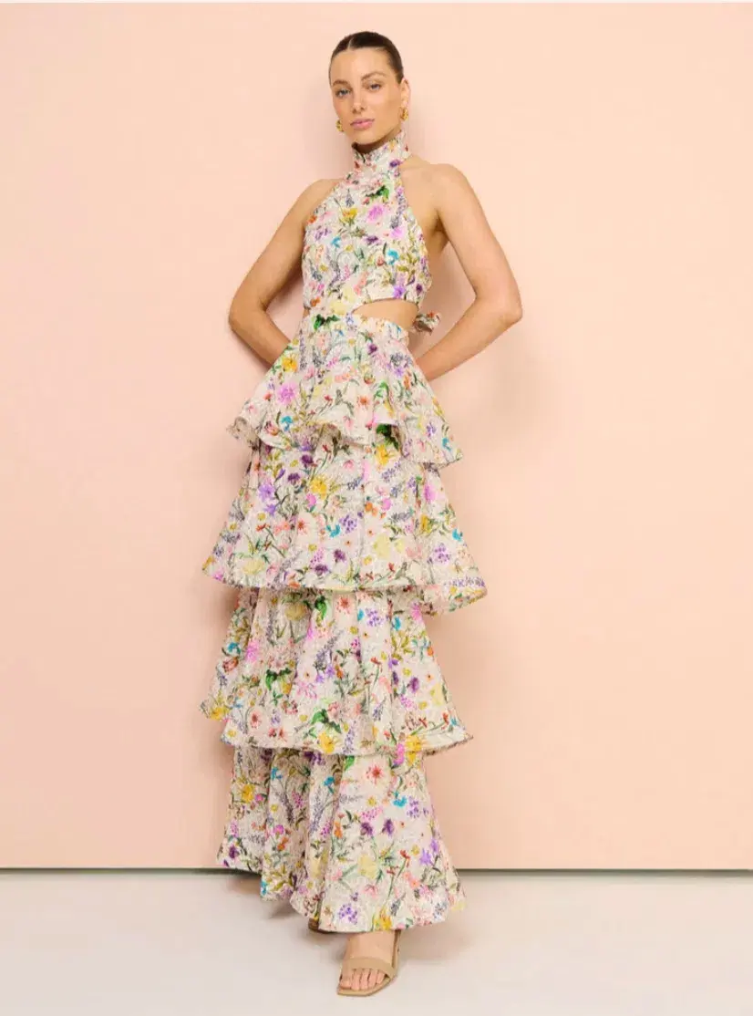 Aqua Blu Jardine Heather Dress Floral Size 12 - Image 1