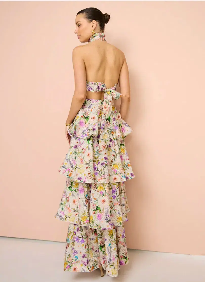 Aqua Blu Jardine Heather Dress Floral Size M/AU 10 - Image 6