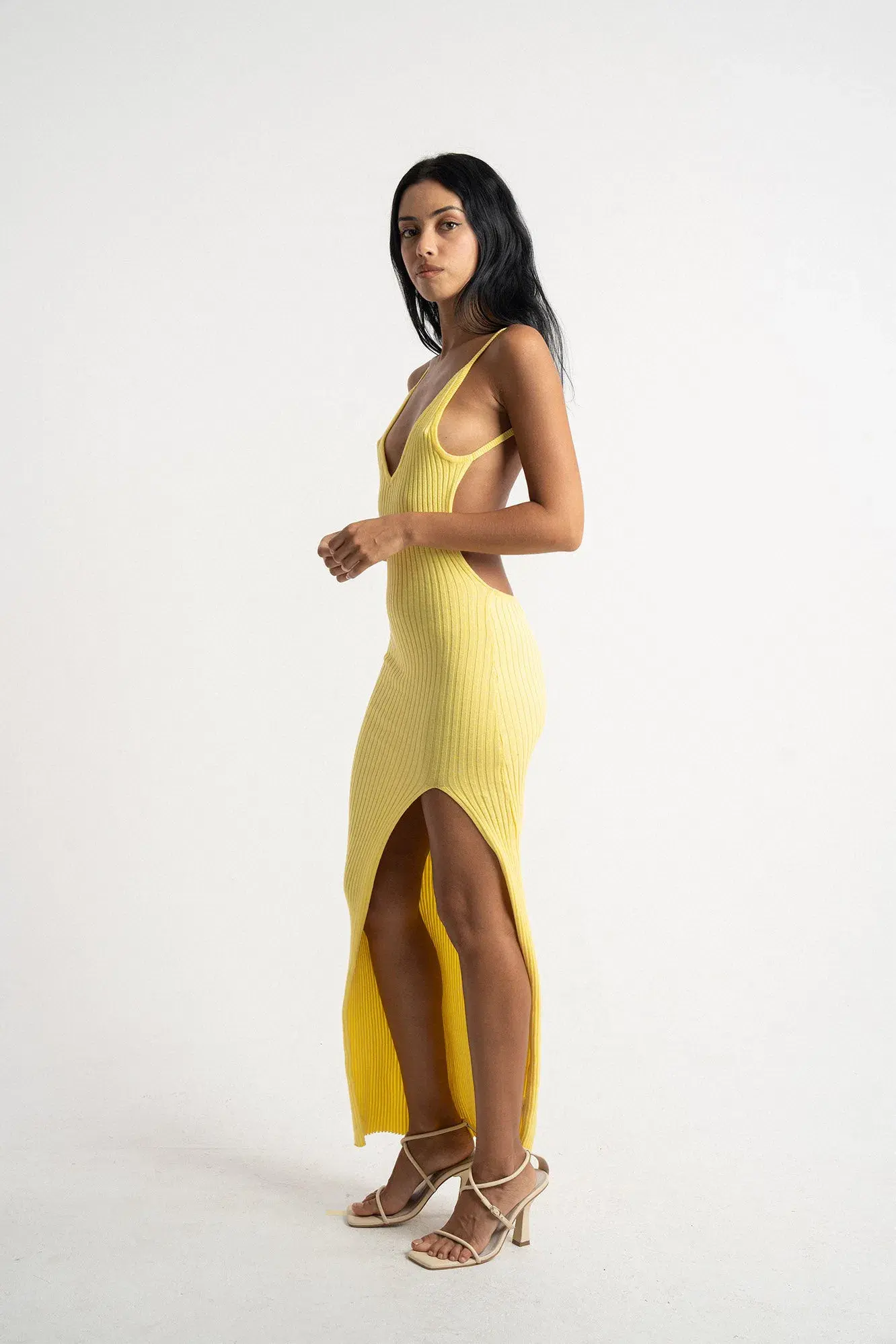Isabelle Quinn Millie Maxi Dress Yellow Size 6 - Image 2
