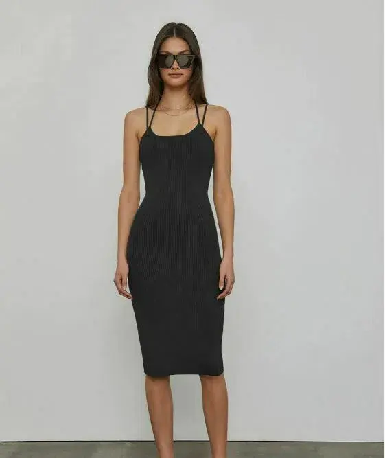 Viktoria & Woods Redcliffe Midi Dress in Black Size 1 / AU 8 - Image 1
