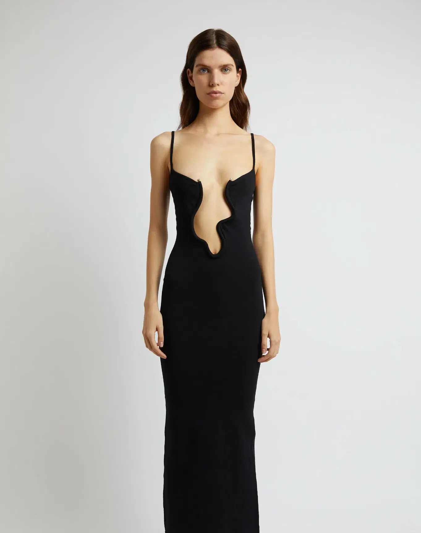 Christopher Esber Salacia Wire Column Dress Black Size 8 - Image 2