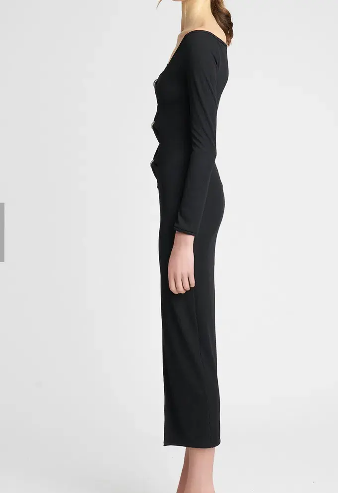 Nicola Finetti Romina Dress Black Size 10 - Image 3