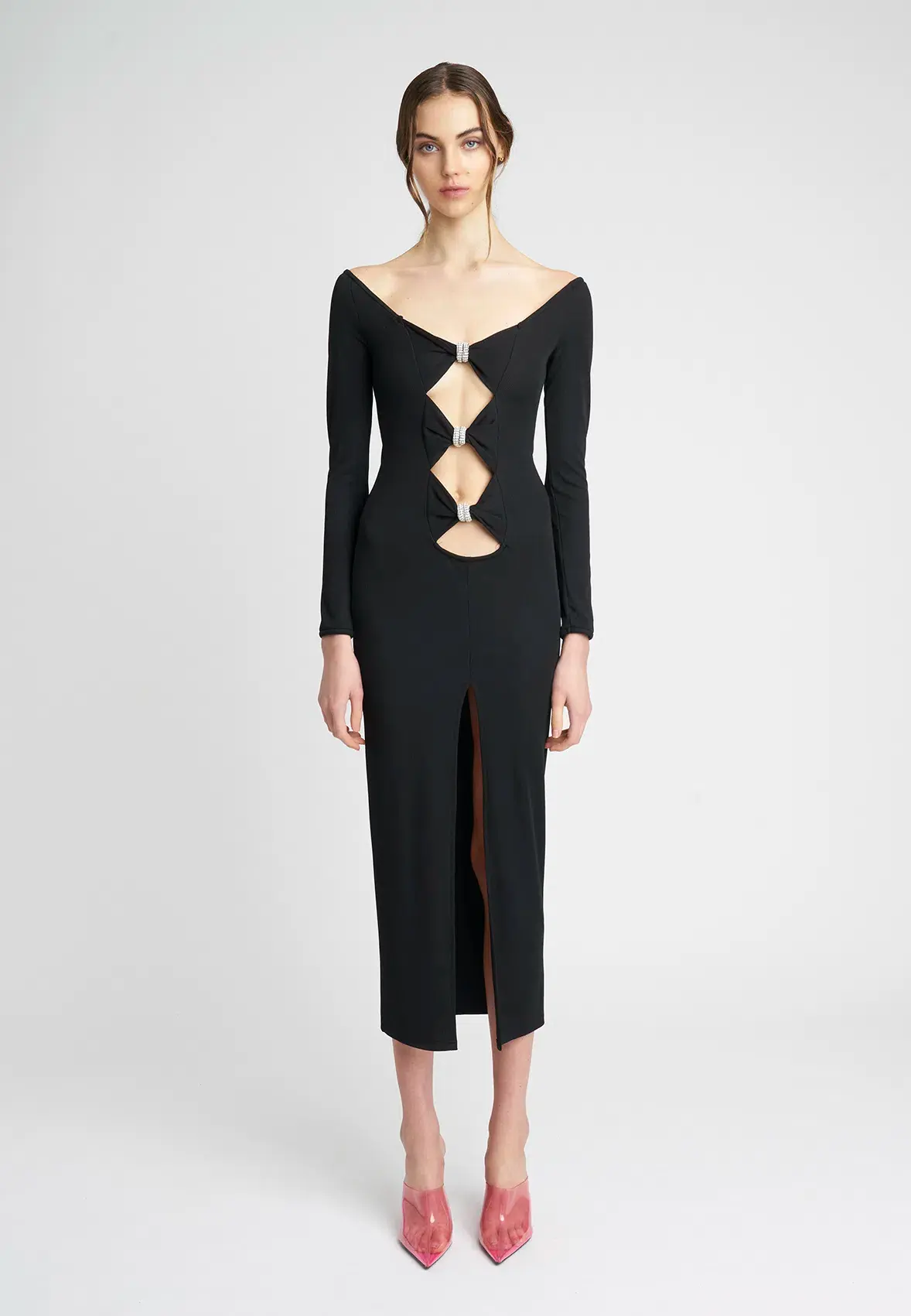 Nicola Finetti Romina Dress Black Size 10 - Image 1