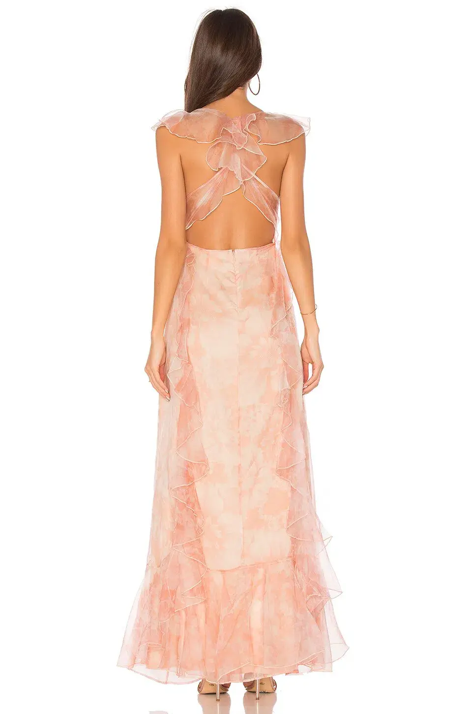 Alice McCall Oh My Goddess Dress in Peach Floral Size 8 - Image 3