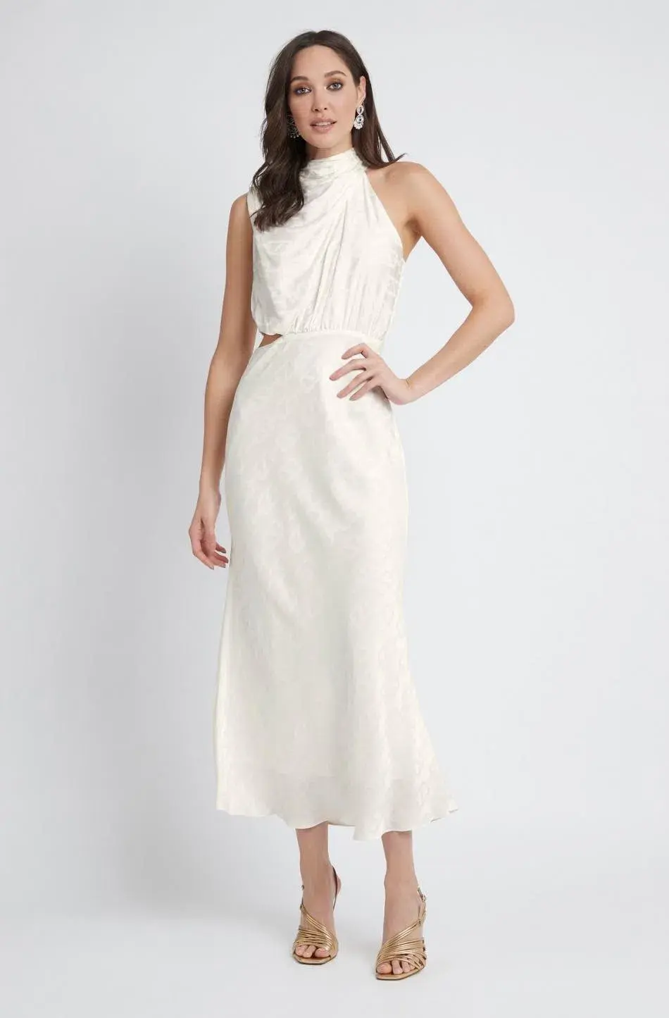 Sheike Reflections Dress White Size 10 - Image 1