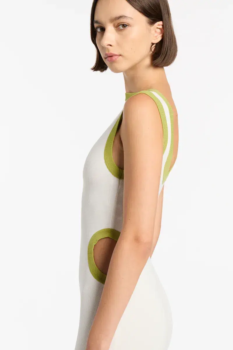 Sir the Label Cut Out Evalina Dress White Size 0/Au 6 - Image 6