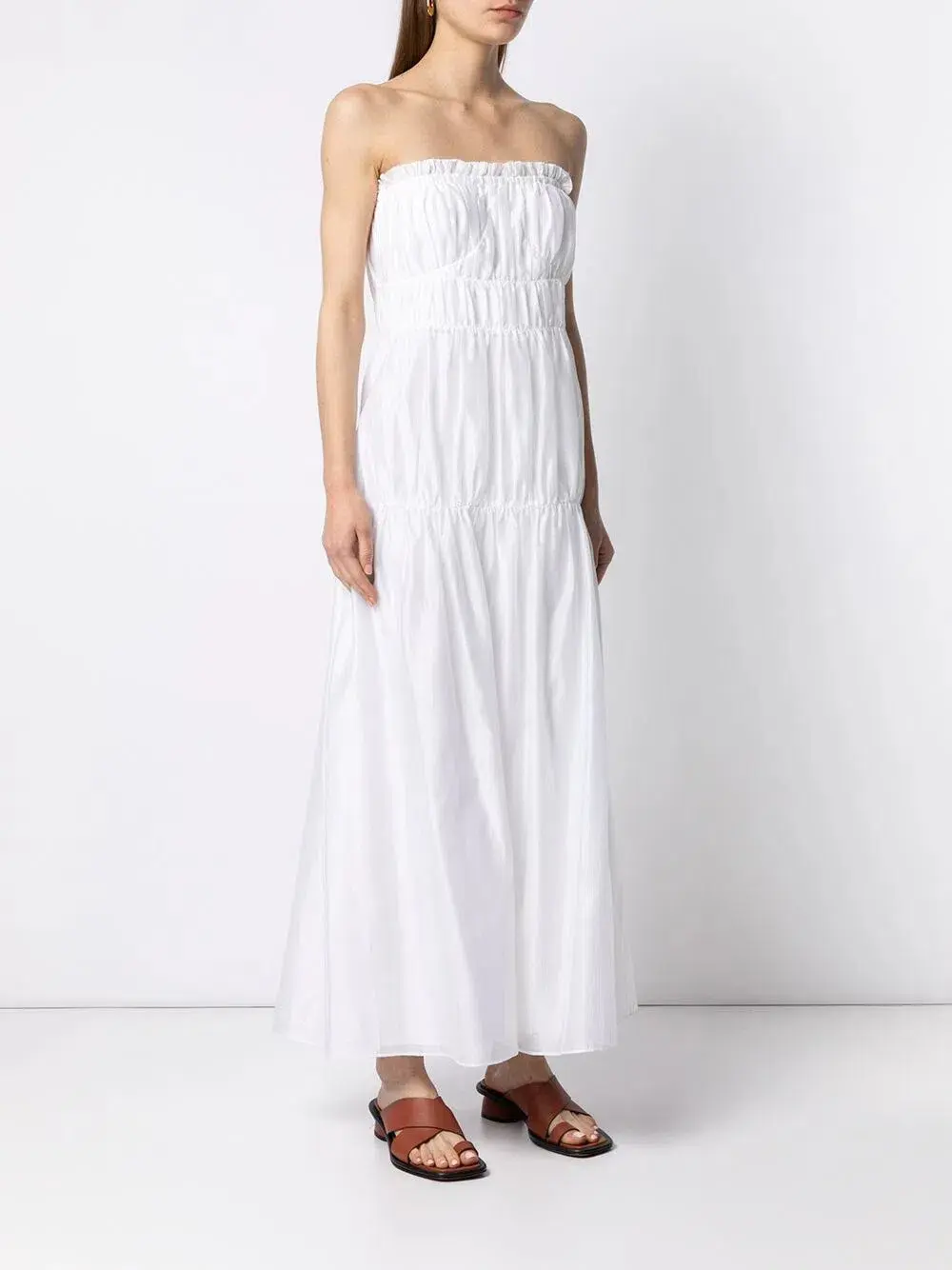 Sir the Label Dimitri Strapless Dress in Ivory Size 0 / AU 6  - Image 1