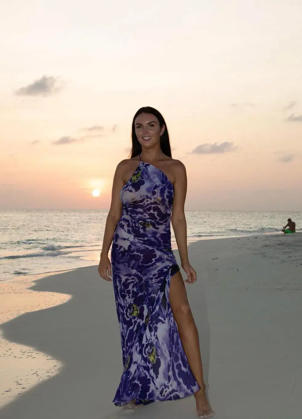 Rat & Boa Simonetta Maxi Dress Purple Size 6 for rent on The Volte - main image