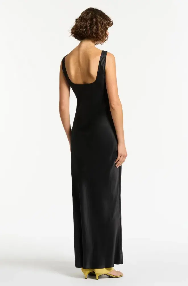 Sir the Label Editta Silk Bias Cut Maxi Dress Black Size 8 - Image 3
