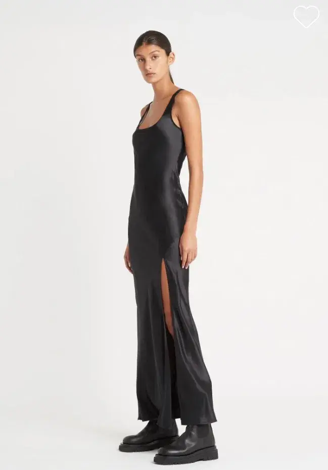 Sir the Label Editta Silk Bias Cut Maxi Dress Black Size 8 - Image 7