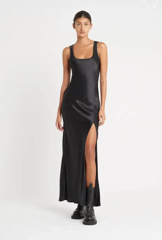 Sir the Label Editta Silk Bias Cut Maxi Dress Black Size 8 - Image 6