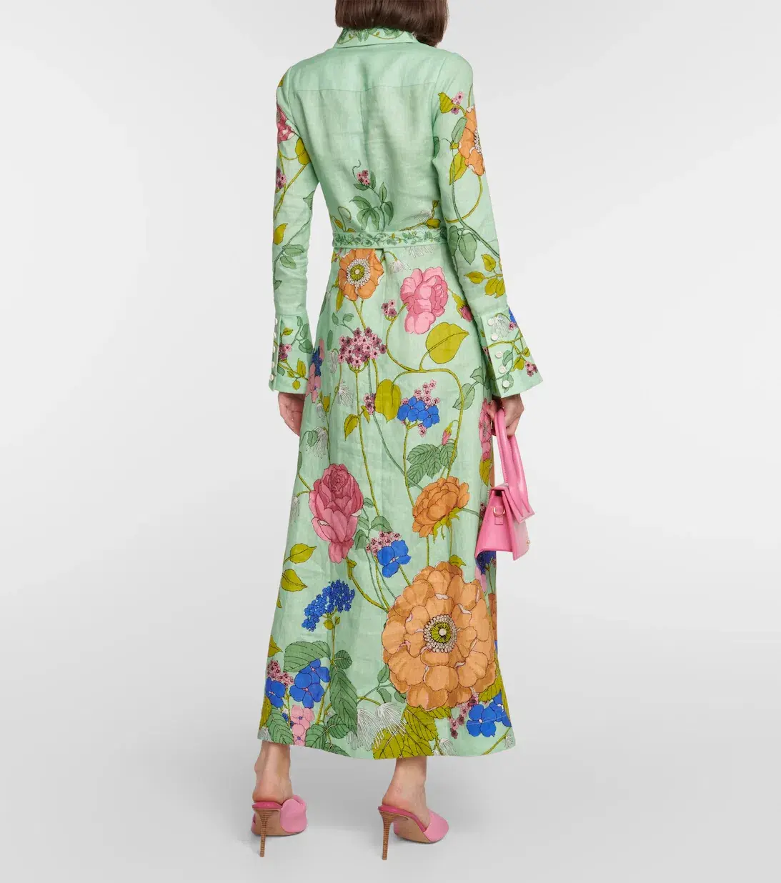 Alemais Olivia Midi Shirtdress Floral Size 10 - Image 4