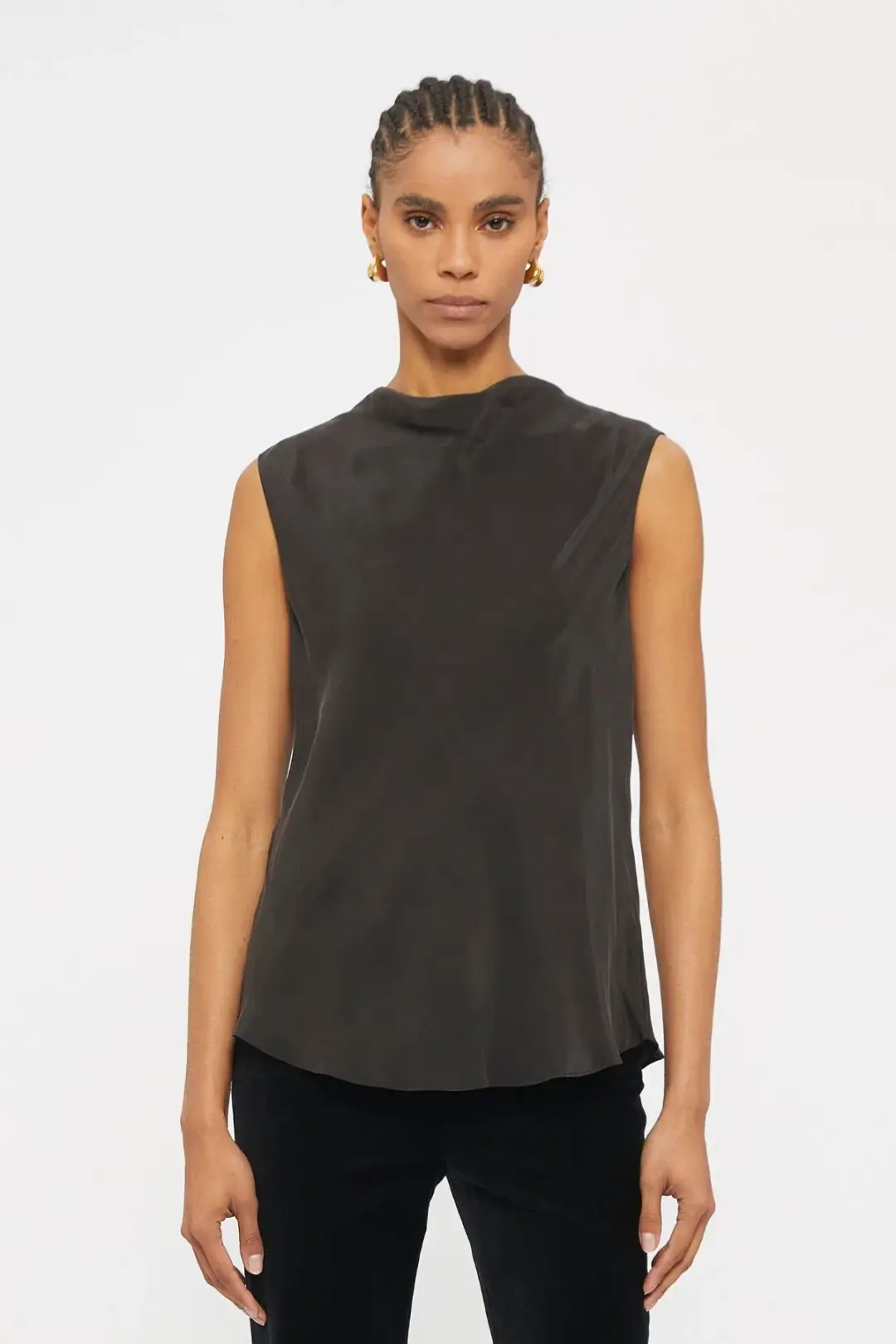 Ginger & Smart Beloved Cowl Neck Top Black Size 10 for rent on The Volte - main image