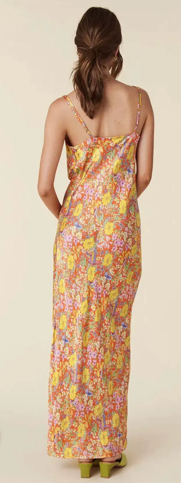 Spell Last Drinks Bias Strappy Maxi Dress Floral Size S / AU 8 - Image 2