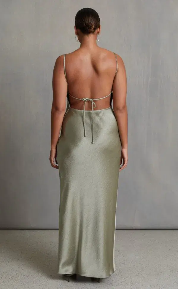 Bec & Bridge The Dreamer Tie Maxi Dress Sage Size 10 - Image 3