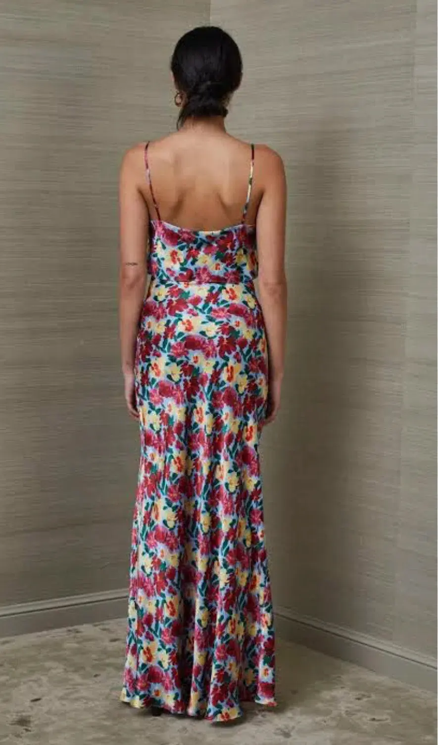 Bec & Bridge Lucette Crop Top and Midi Skirt Set Floral Size 14/8 - Image 3