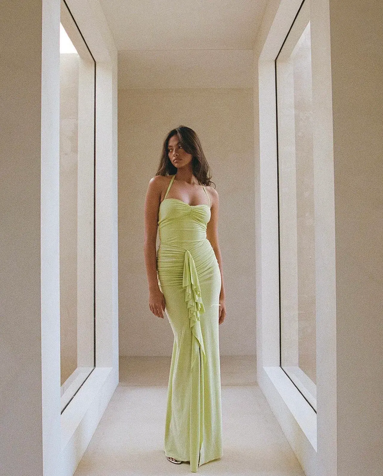 Natalie Rolt Shontae Gown Citron Size 1 / AU 6-8 - Image 2