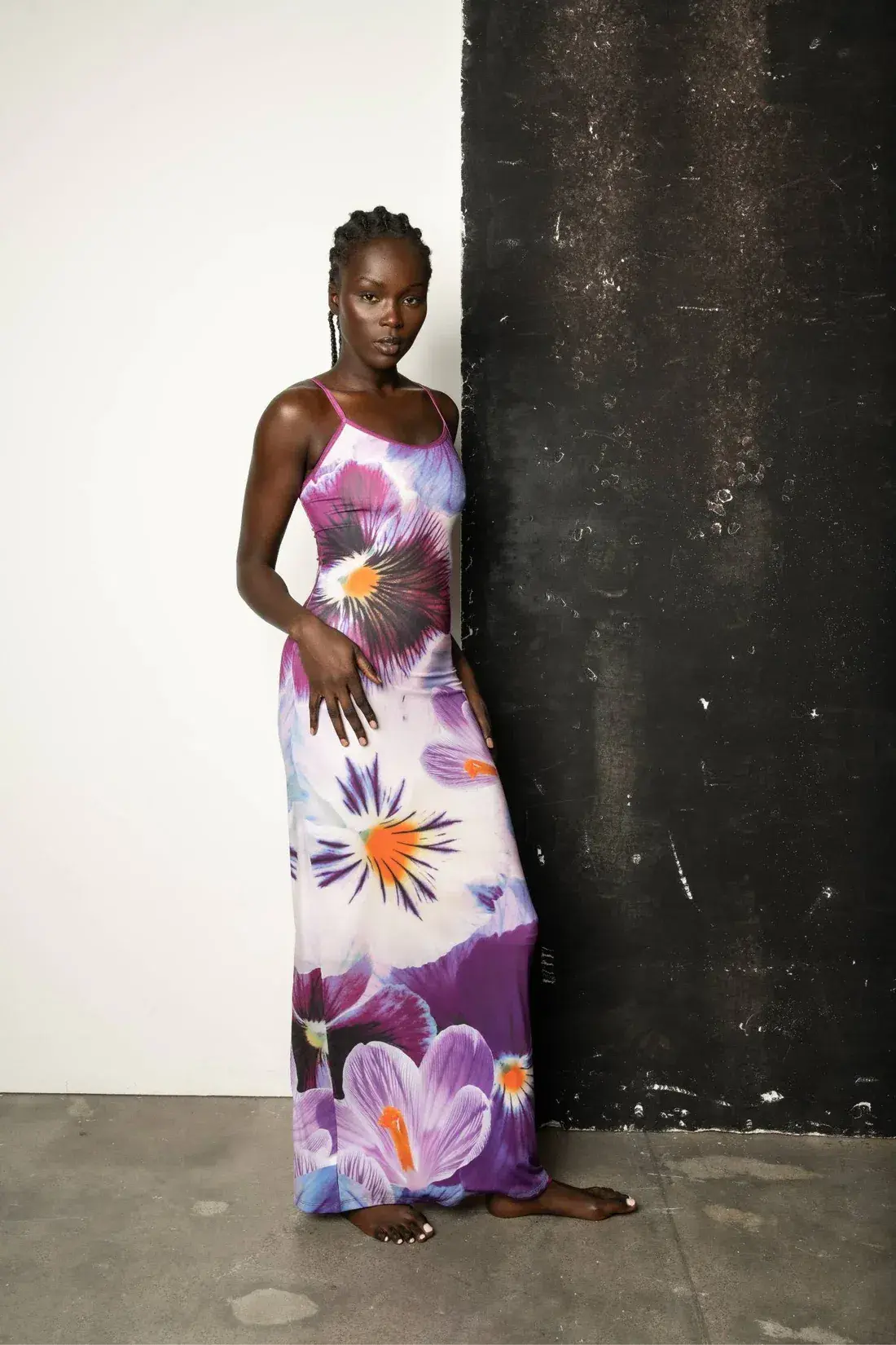 With Harper Lu Indigo Blossom Slip Dress Size M/Au 10 - Image 2