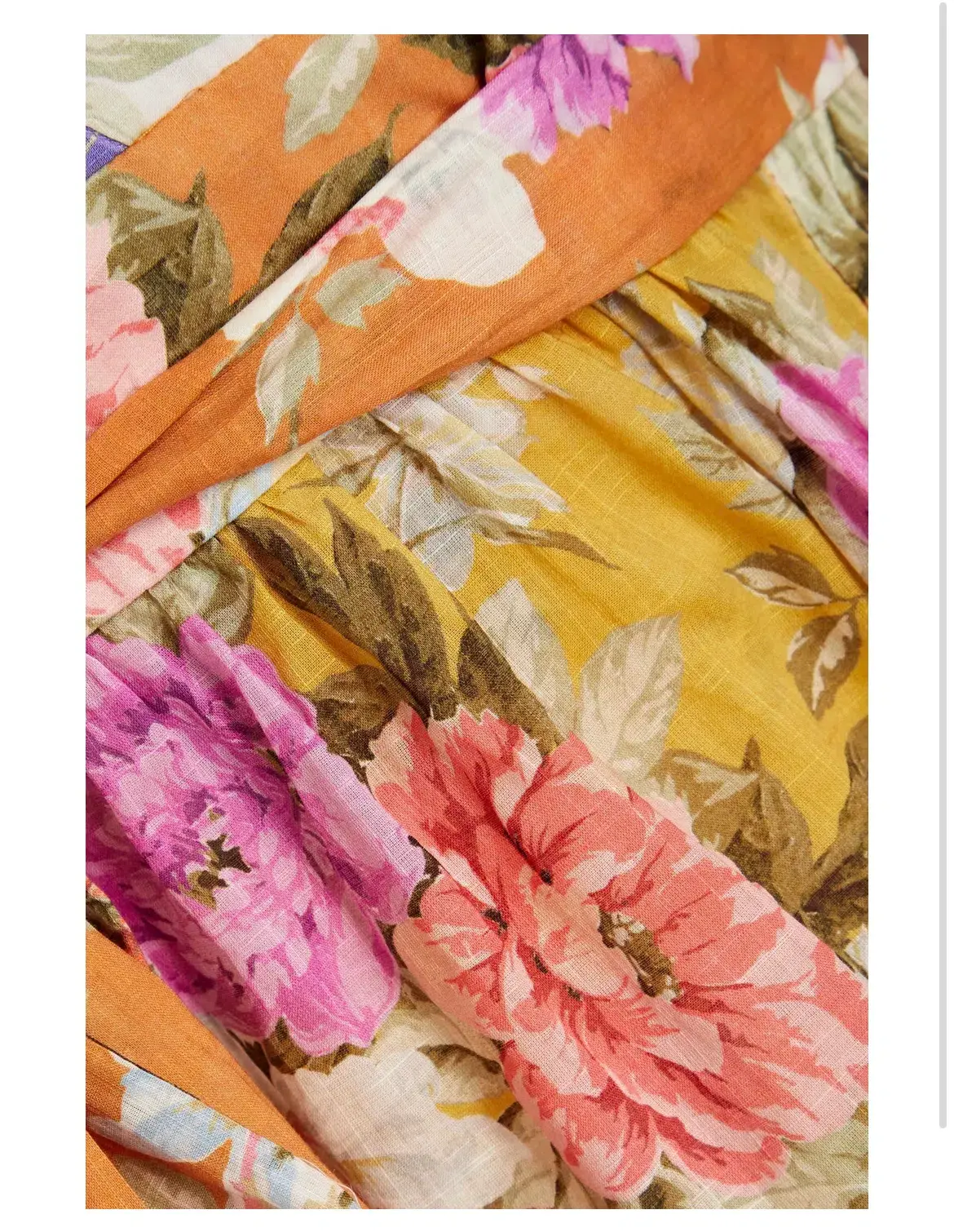Zimmermann Pattie Wrap Mini Dress Floral Size 3/ Au 14 - Image 4