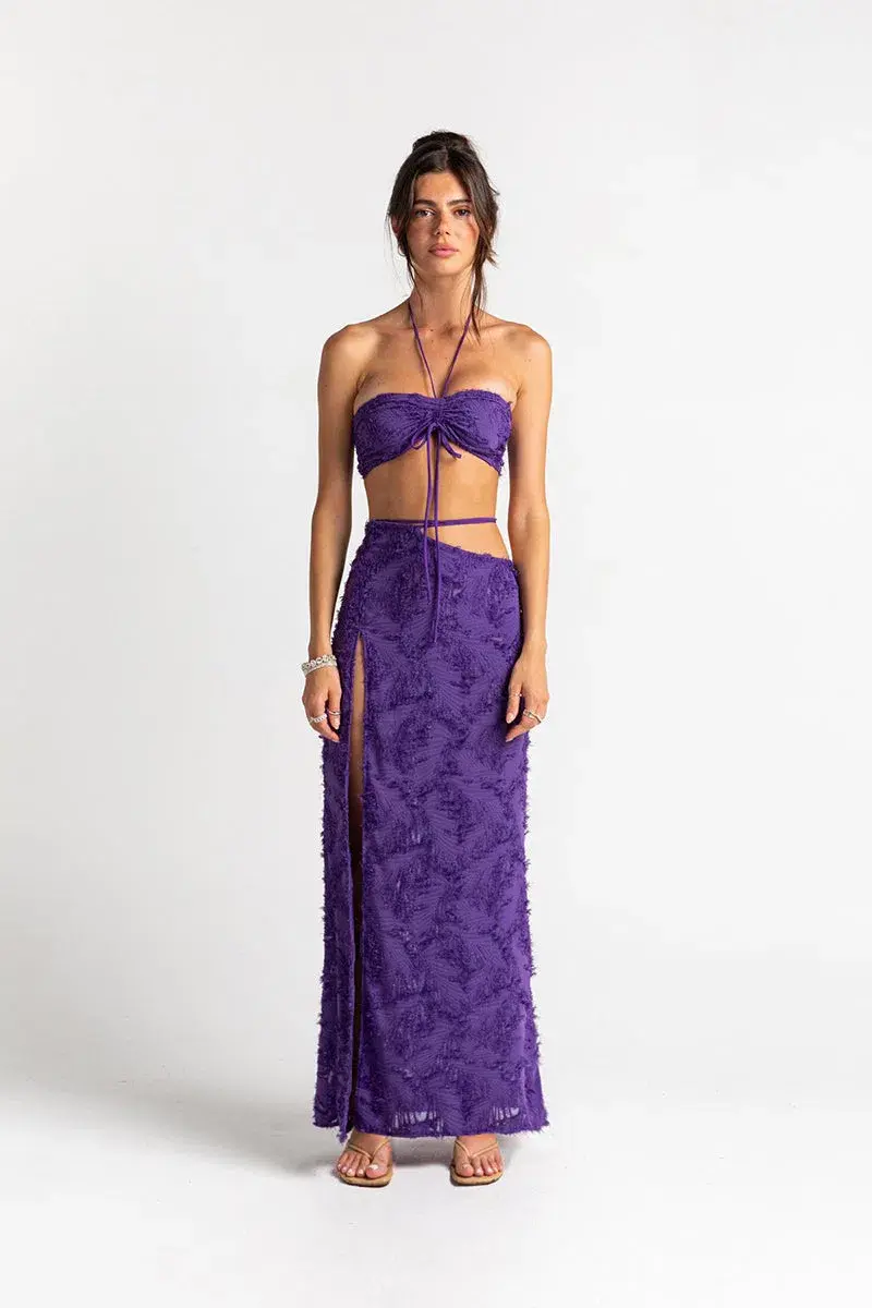 Arcina Ori Issi Set Top & Skirt Purple Size 8 - Image 1