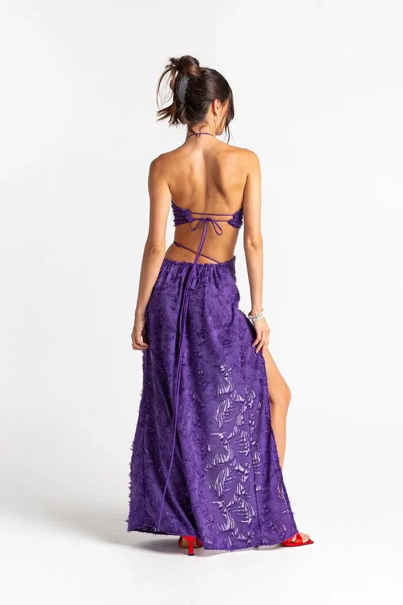 Arcina Ori Issi Set Top & Skirt Purple Size 8 - Image 2