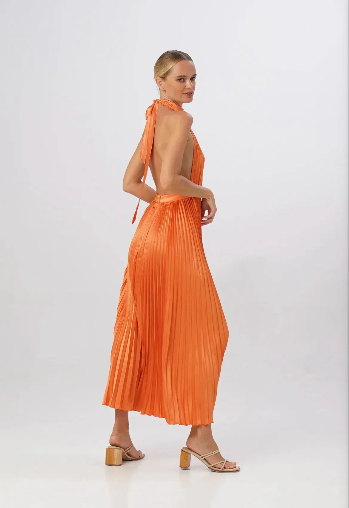 L'Idee Renaissance Split Gown in Tangelo Size XS / AU 6 - Image 2