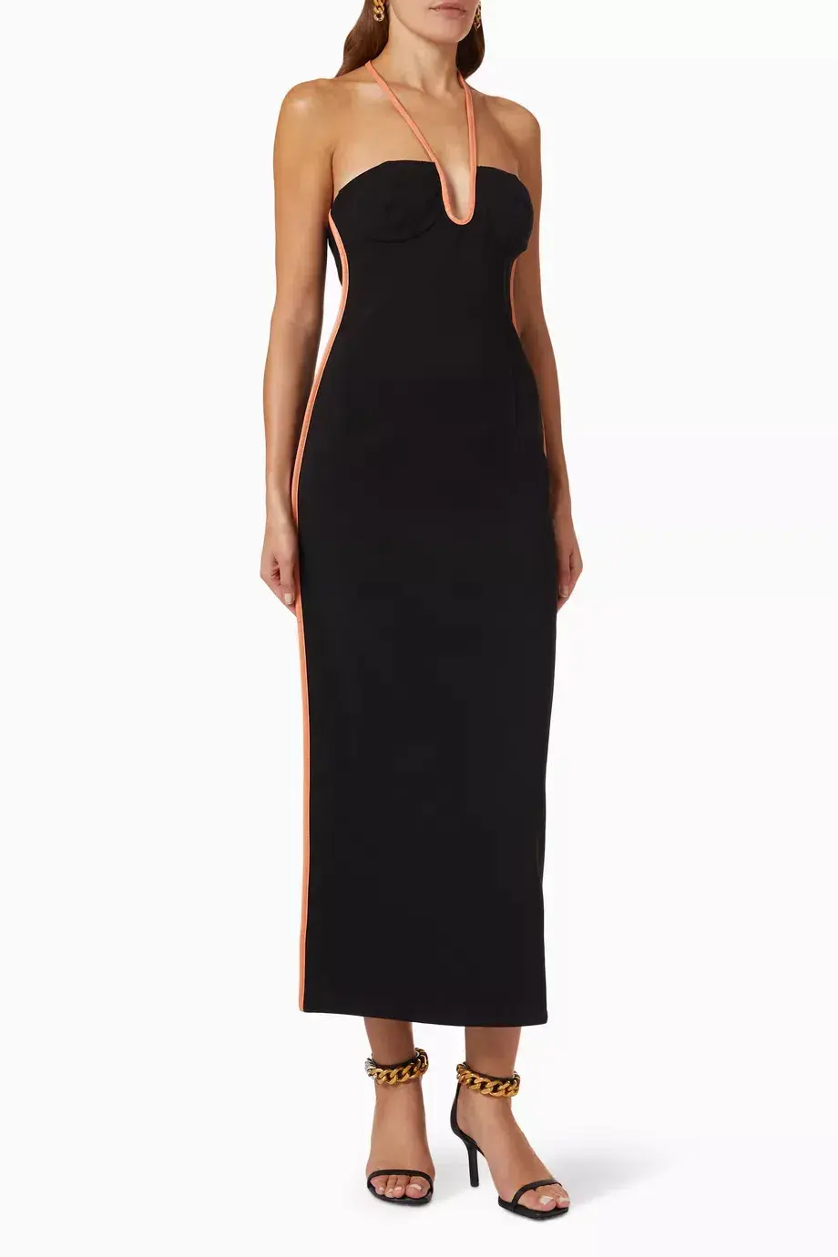 Paris Georgia Nassia Midi Dress Black Size 6 - Image 1