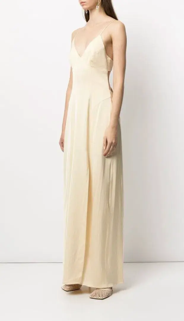 Manning Cartell Sleeveless Maxi Dress Champagne Yellow Size 6 - Image 2