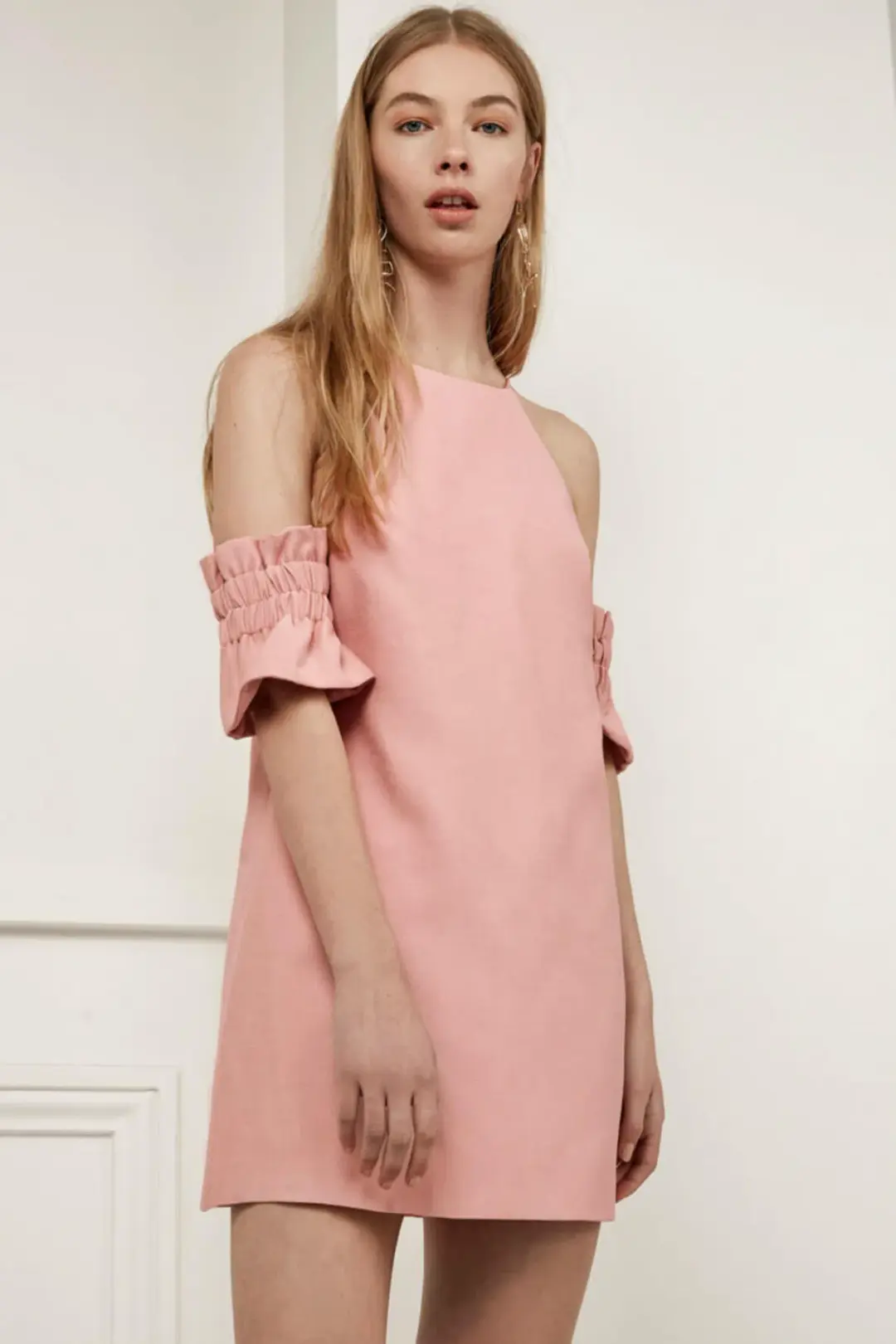 Cameo Collective Double Take Mini Dress Blush Size 8 for rent on The Volte - main image