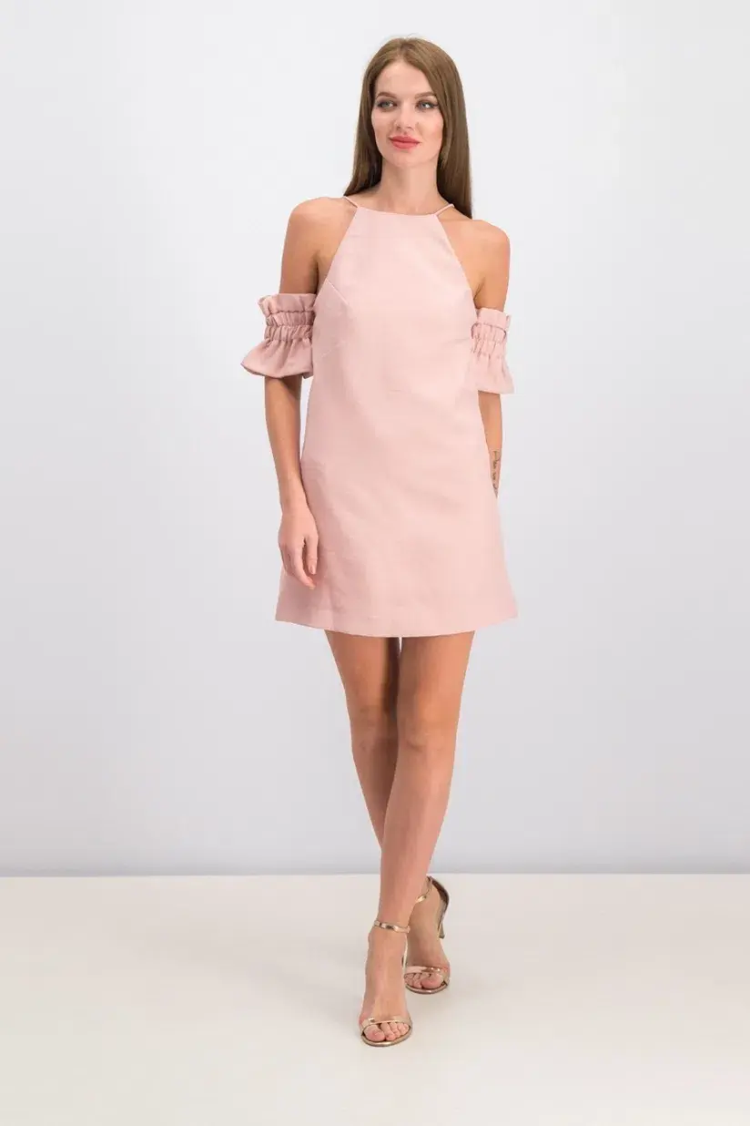 Cameo Collective Double Take Mini Dress Blush Size 8 for rent on The Volte - main image