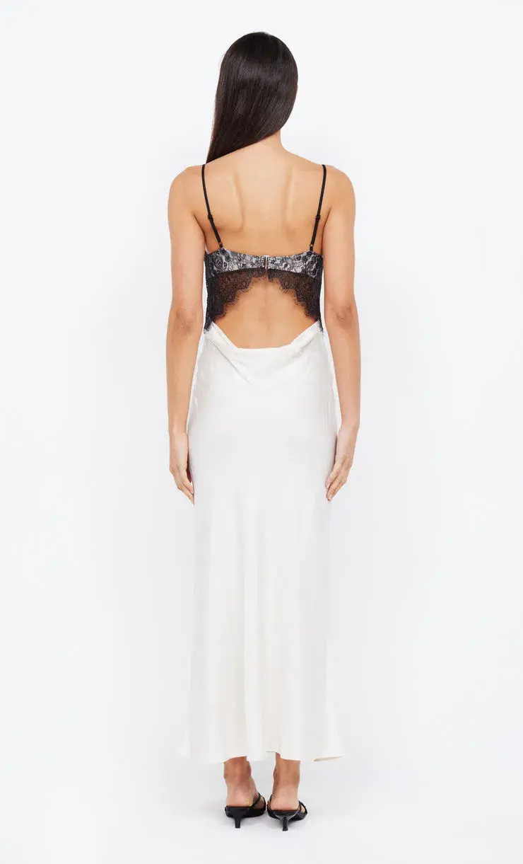 Bec & Bridge Emery Lace Maxi Dress in Ivory Black Size 6 - Image 3