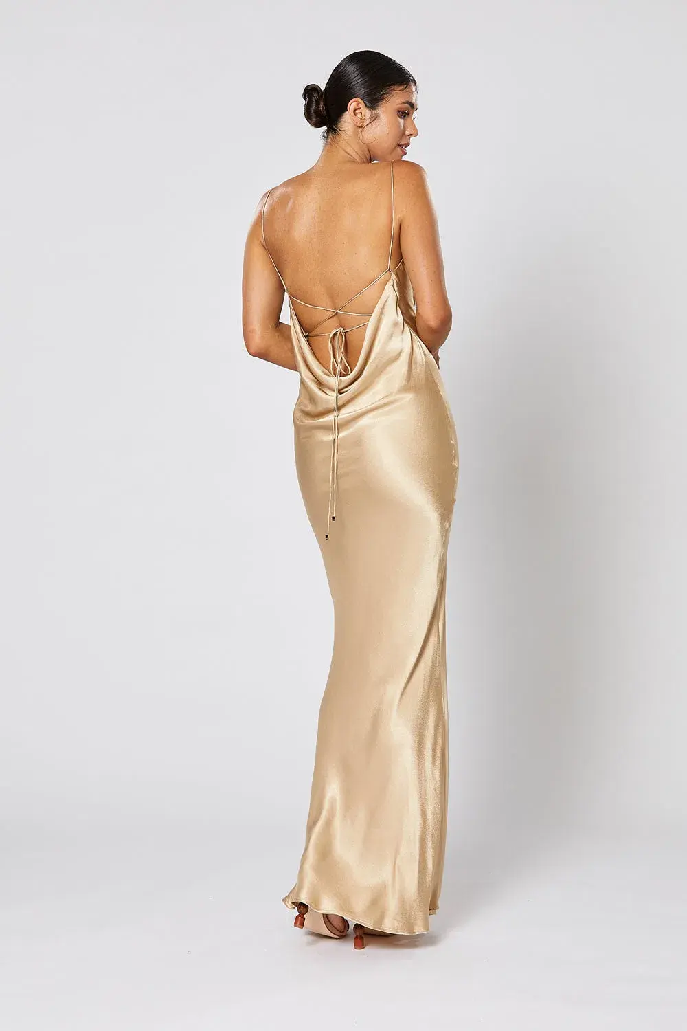 Winona Cheri Dress Gold Size XXS/Au 6 for rent on The Volte - main image