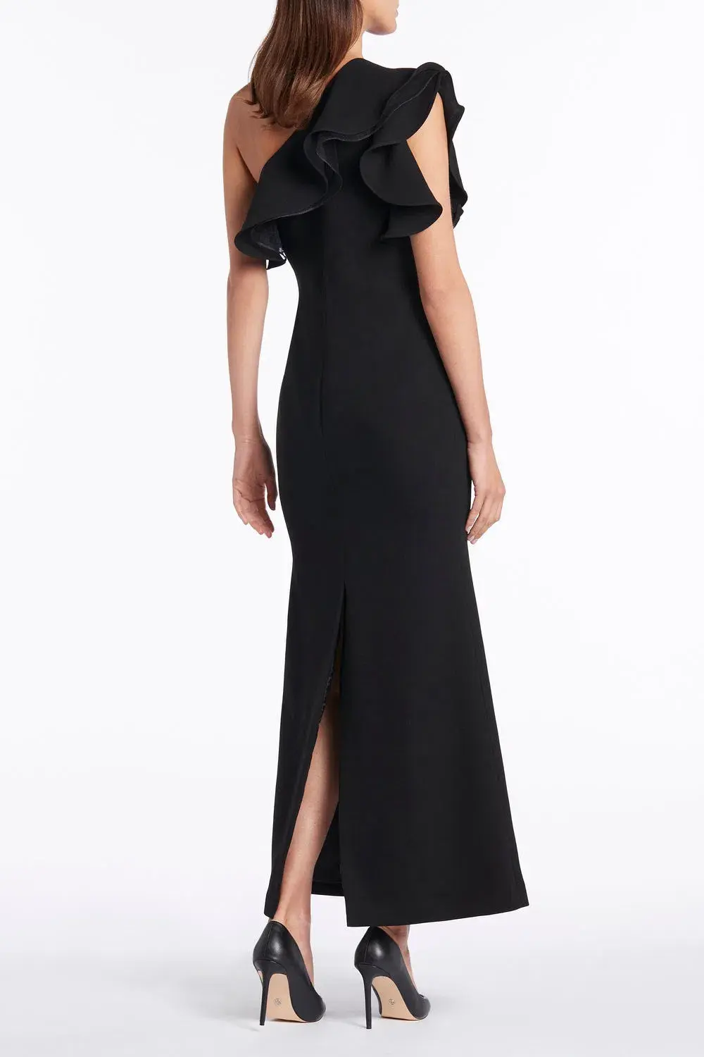 Carla Zampatti Black Grace Gown Size 8 - Image 3