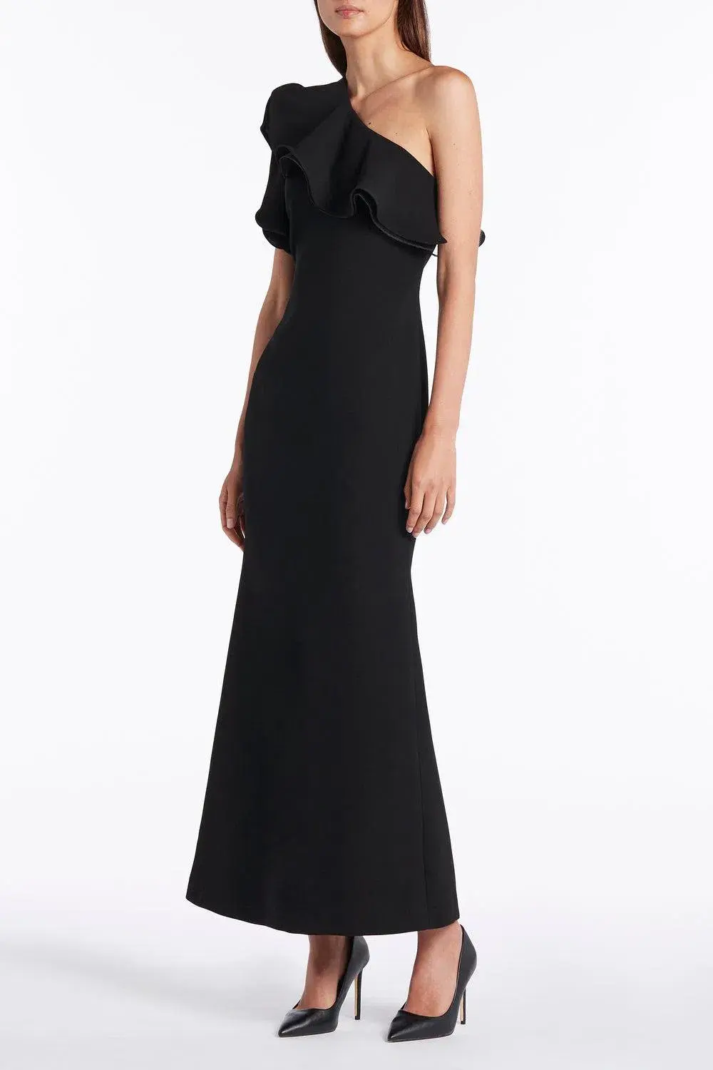 Carla Zampatti Black Grace Gown Size 8 - Image 2